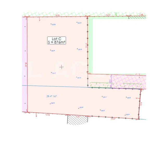 PLAN TERRAIN 876 M²