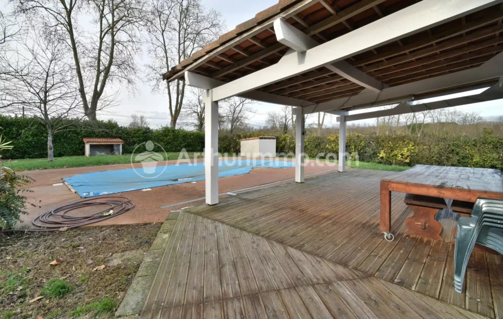centre-ville gragnague jardin piscinecuisine équipée T3 T4