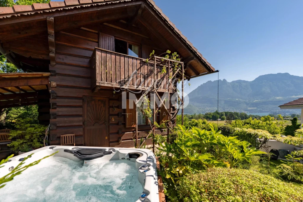 448 chemin du buloz chalet l'agence immo st jorioz vue lac
