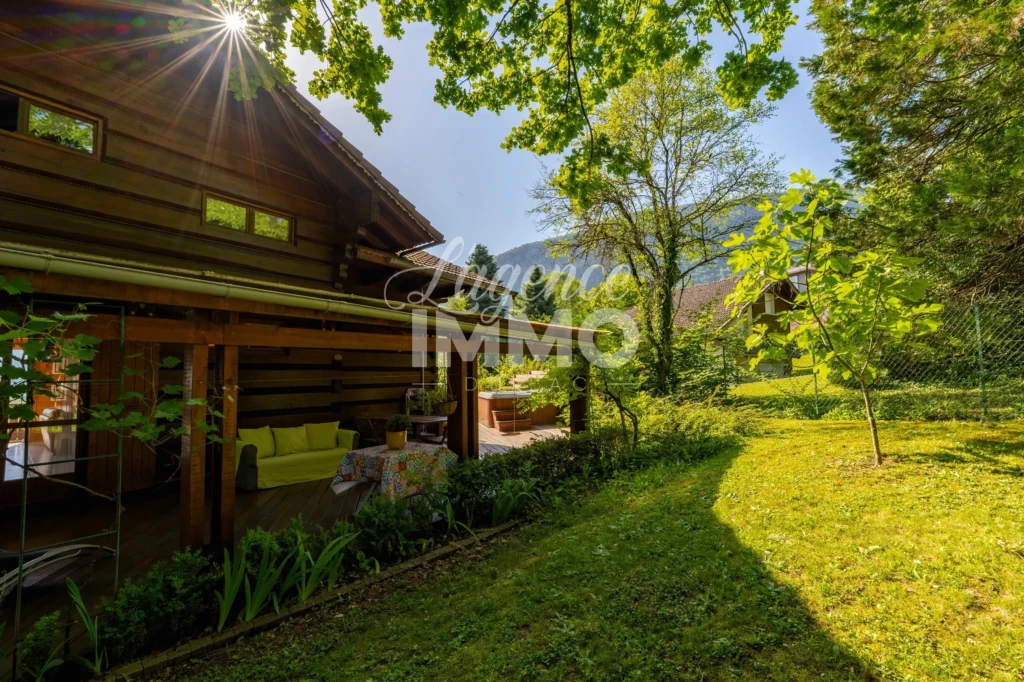 448 chemin du buloz chalet l'agence immo st jorioz vue lac
