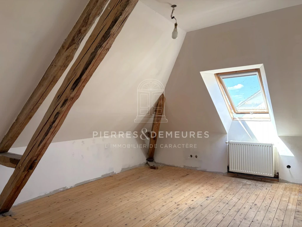 MAISON DE CARACTÈRE A VENDRE A LA CHAPELLE-SAINT-URSIN - MAISON DE VILLE AVEC JARDIN - MAISON FAMILIALE - PARQUETS - CHEMINÉES - GARAGE - CAVE