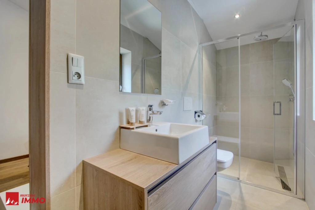 Salle de bains Parquet Carrelage
