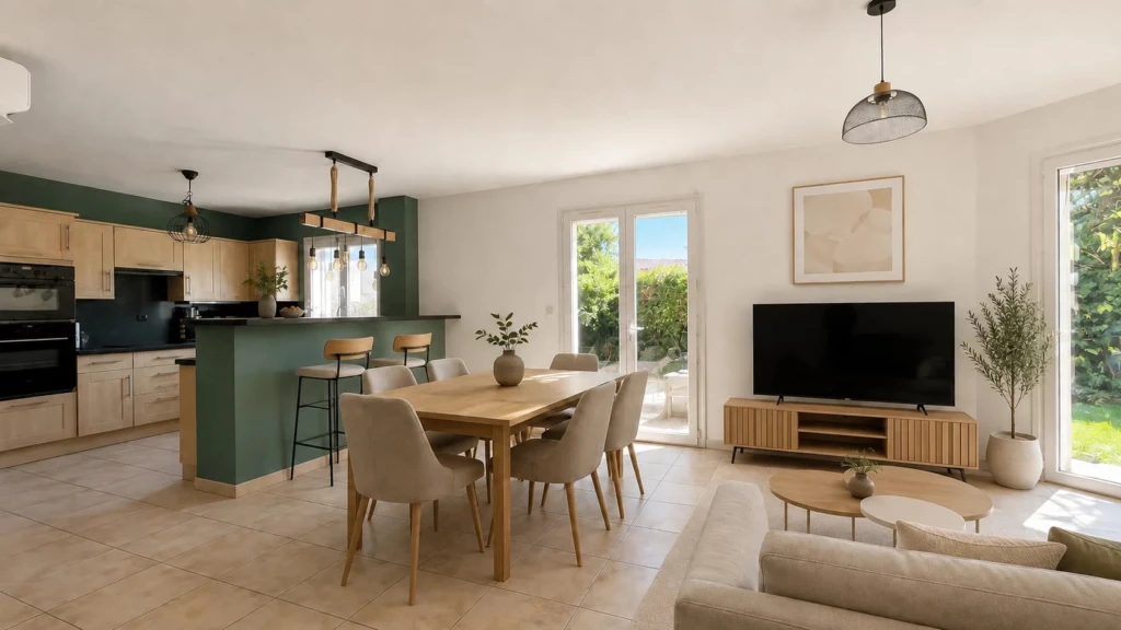 Maison Aigues-Mortes avec chambre de plain-pied et garage