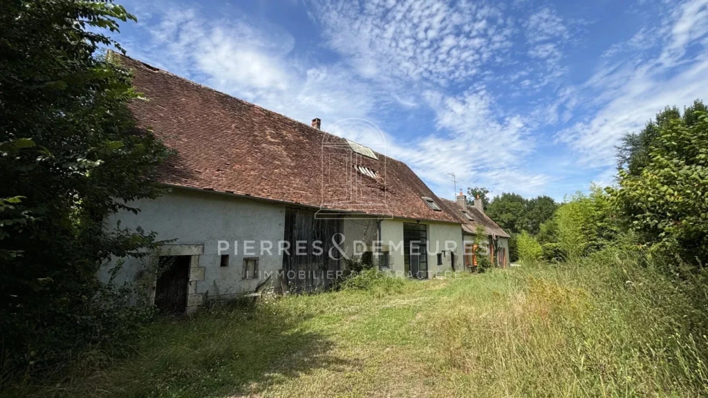 FERMETTE - VIVRE A LA CAMPAGNE - MAISON A VENDRE A MONTIPOURET - GRANGE RENOVEE - MAISON DE CAMPAGNE - PIERRE - POUTRES APPARENTES - SEJOUR CATHEDRAL - MEZZANINE - BIEN ATYPIQUE
