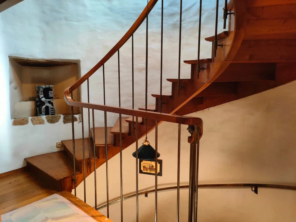 escalier palier gite