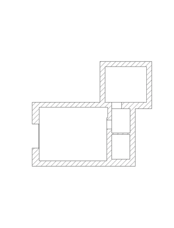 Floorplan guest apartment, excluding garage