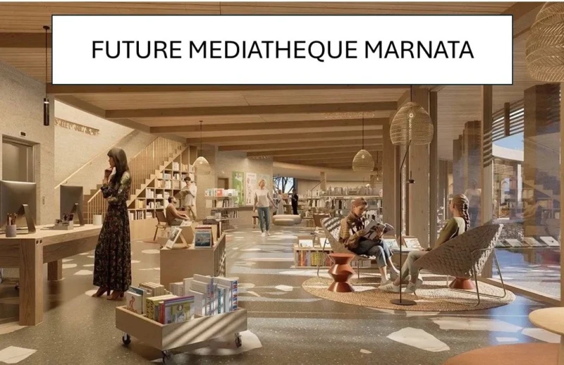 Emplacement stratégique : à deux pas de la Future Médiathèque Marnata, garantissant une plus-value à terme