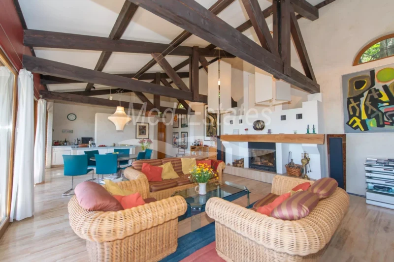 villa d'architecte a vendre La Garde Freinet vue mer Golfe de Saint Tropez