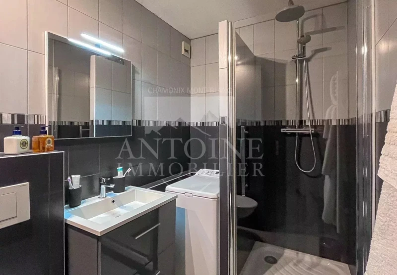 Salle de douche avec WC