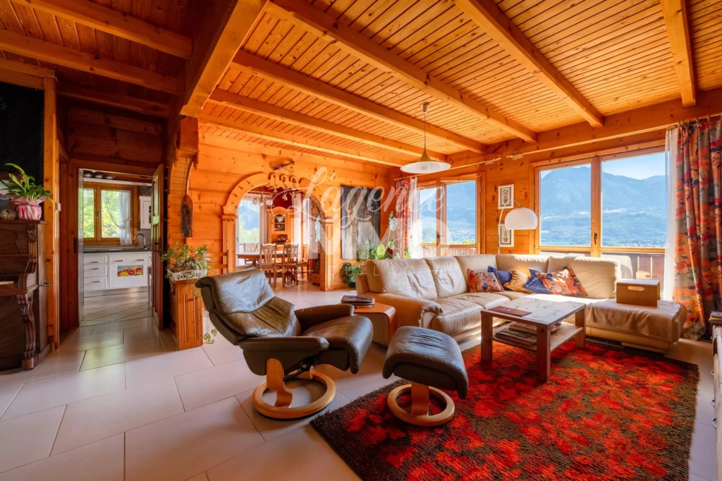 448 chemin du buloz chalet l'agence immo st jorioz vue lac