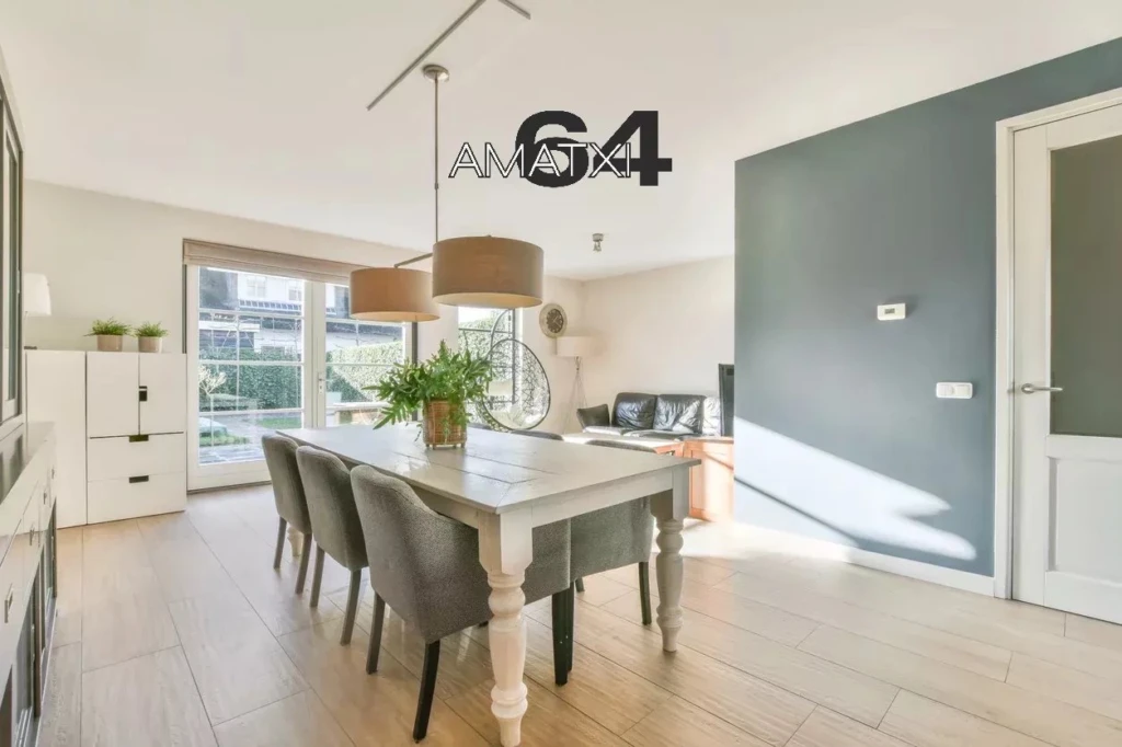 Dining room interior in modern urban appartment