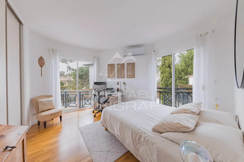 Maison 3 chambres, quartier Abatilles, Bassin d'Arcachon, chambre