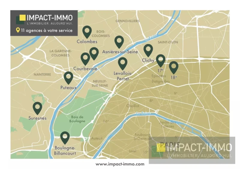 Impact Immo areseau d'agences immobilieres sur les hats de seine 92
