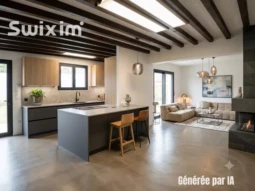 maison familiale avec des volumes au porte des commodités
