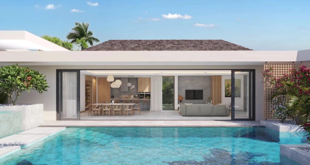 Belle maison avec piscine privée et espace de vie spacieux. -Elegance Properties