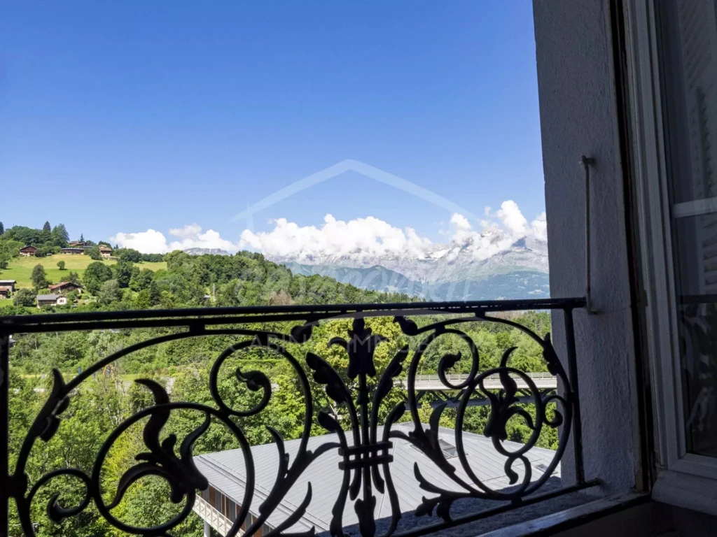 la vue sur les Aravis côté Ouest