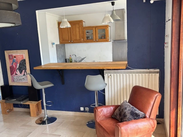 cuisine vue du salon