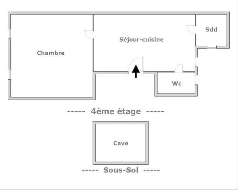 2P refait à neuf – Chambre 14m² – Métro 8 min 11