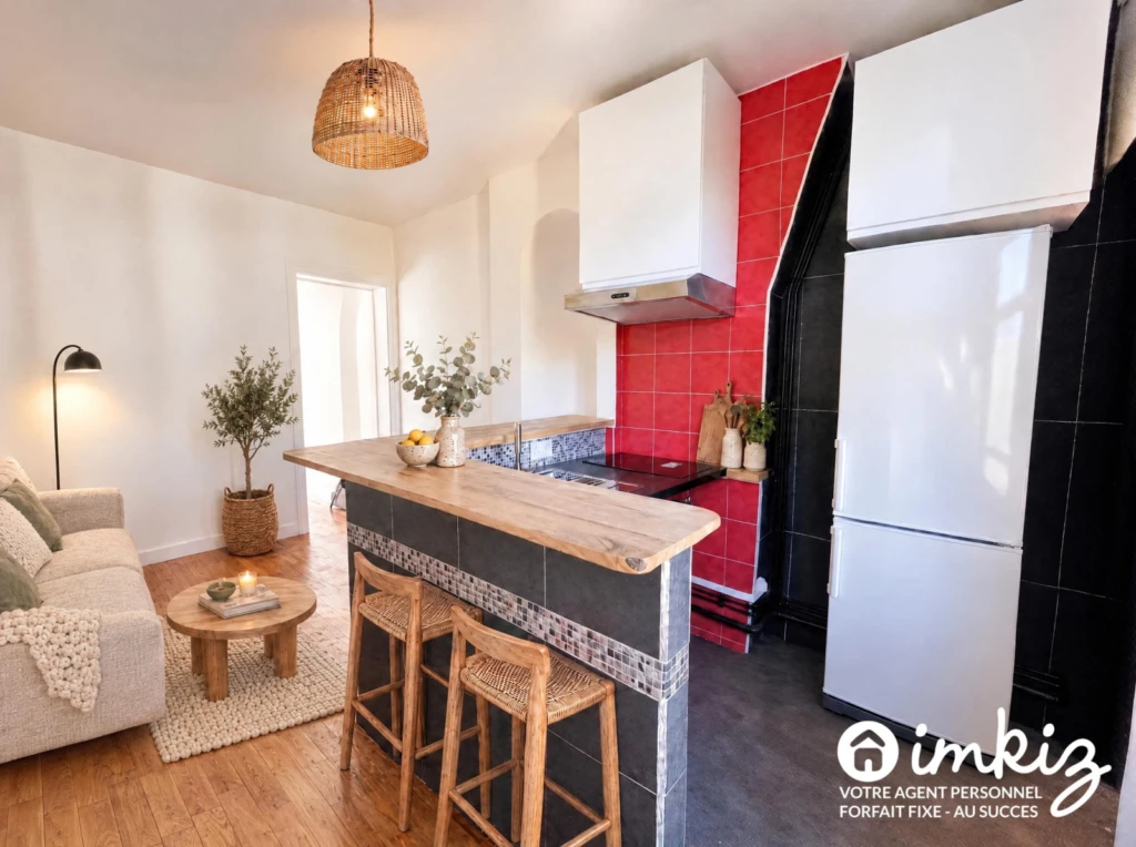 2P refait à neuf – Chambre 14m² – Métro 8 min 4