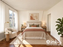 2P refait à neuf – Chambre 14m² – Métro 8 min 1