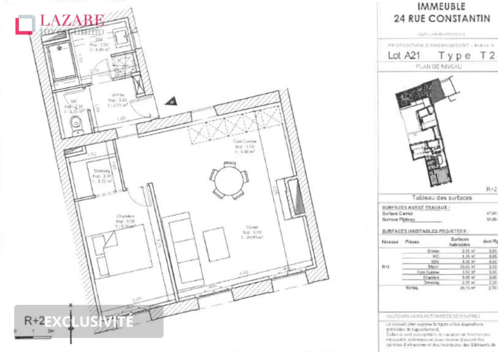 A LOUER T2 rénové centre ville 4