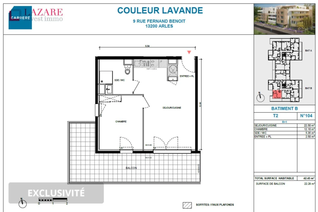 A LOUER T2 Récent PROCHE CENTRE VILLE 2