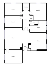 Appartement 5 pièces 4 chambres 100 m² - dernier étage - parking 2