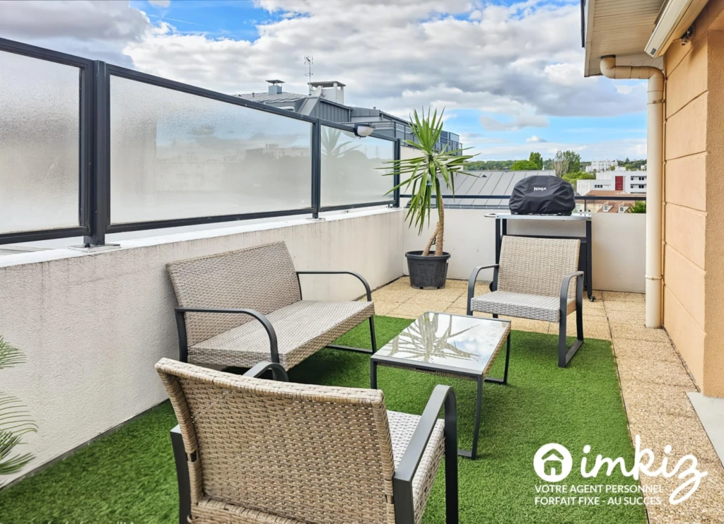 3 pièces de 66 m² au dernier étage avec terrasse 14