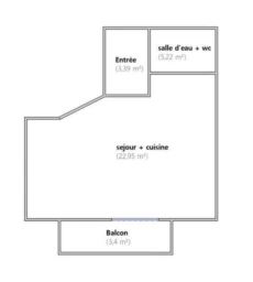 Montrouge – Superbe studio rénové avec balcon 2