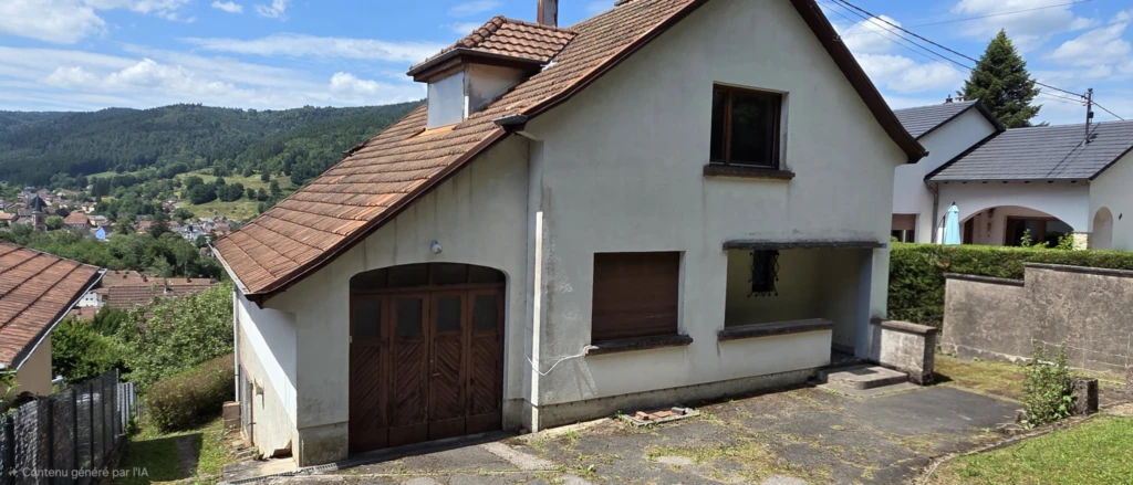 Un garage attenant à la maison