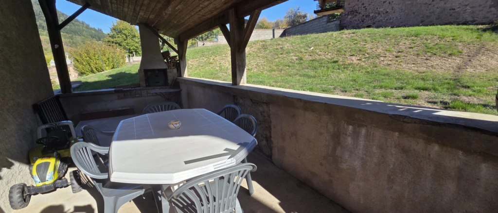 Terrasse couverte au Sud