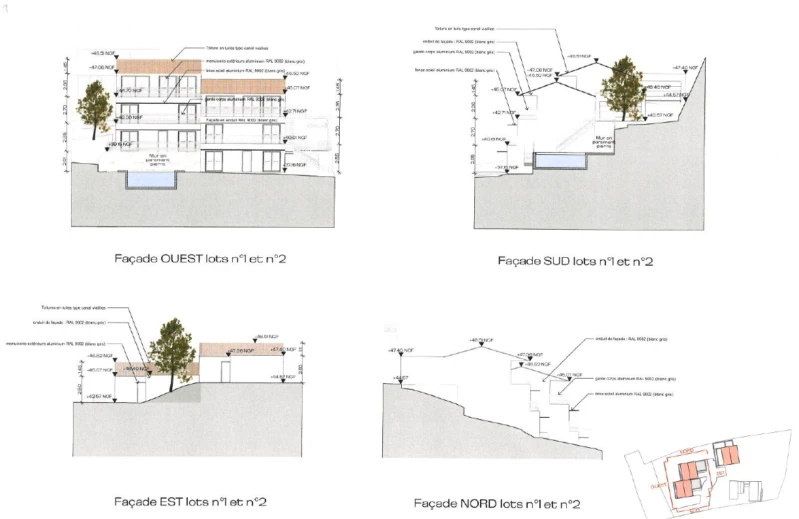 Plan des coupes
