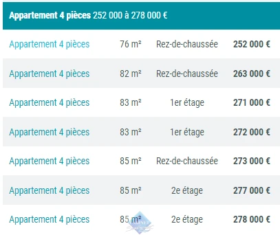 AUTRES T4 DISPONIBLES A LA VENTE