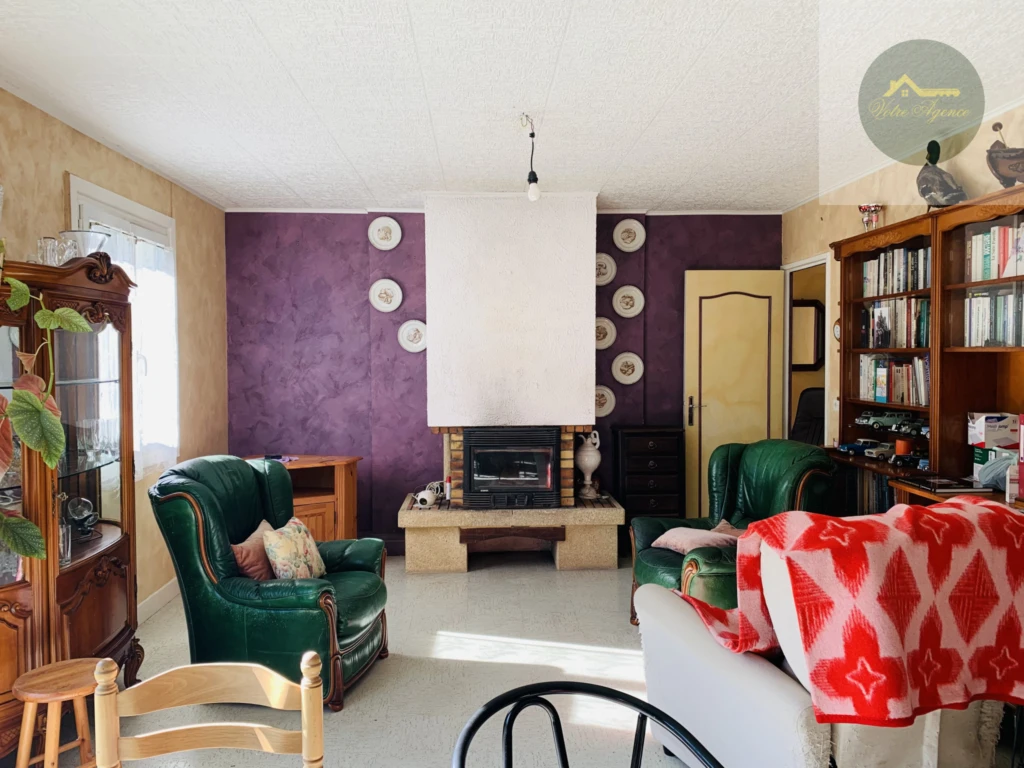 séjour salon avec cheminée insert