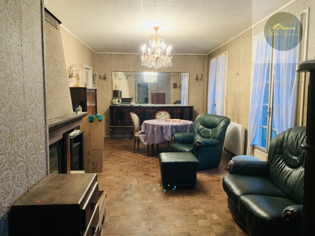 sejour salon avec cheminée insert