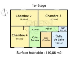 plan 1er étage