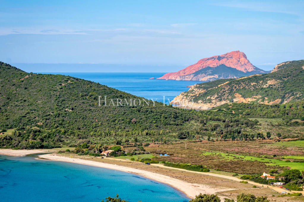 Vue Capo Rosso du terrain