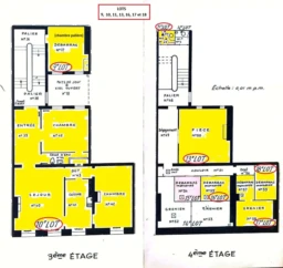 Plan 3ème et 4ème étage
