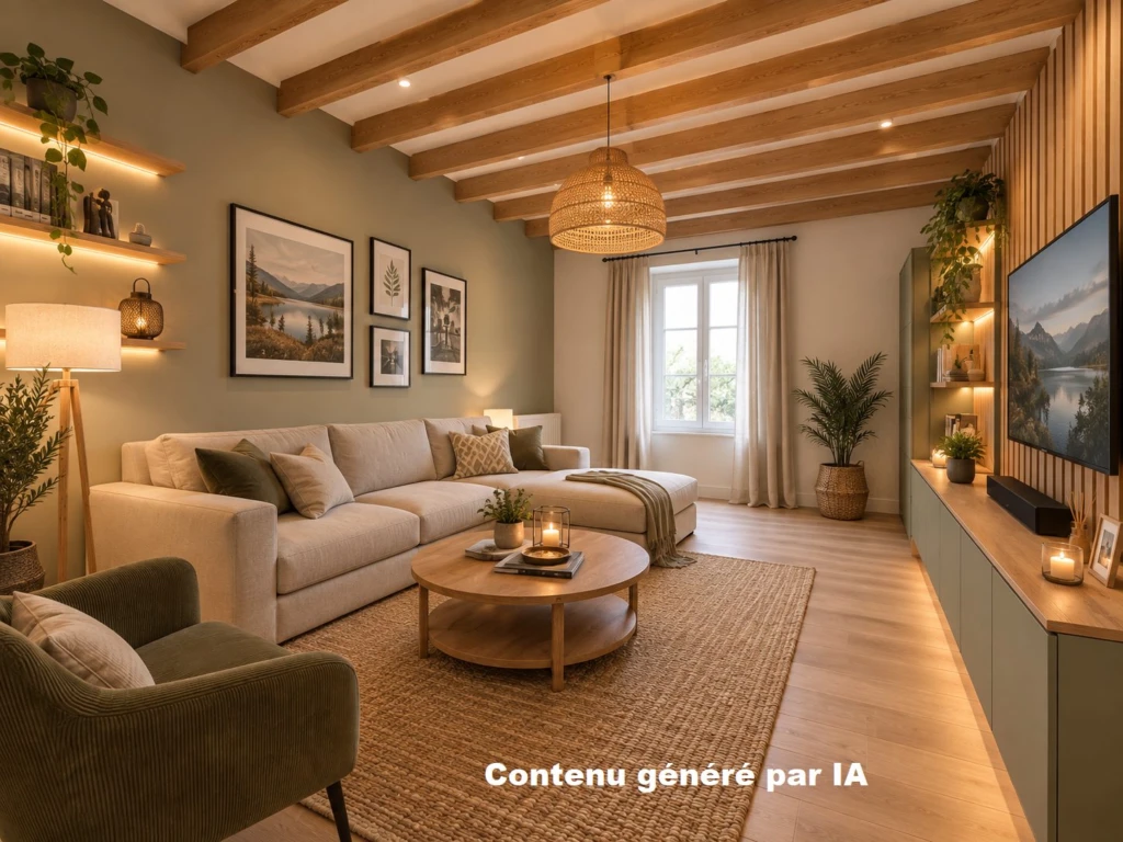Salon, détente généré par IA
