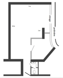 Plan bureau Meriadeck 70m2