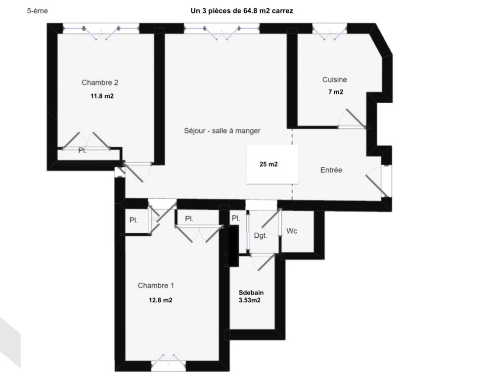 Plan de l'appartement