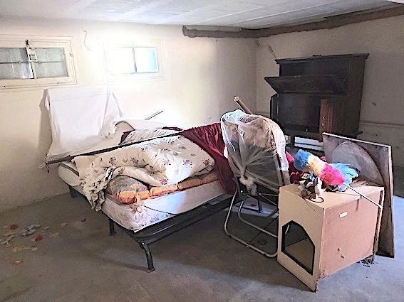 Chambre de secours au sous-sol