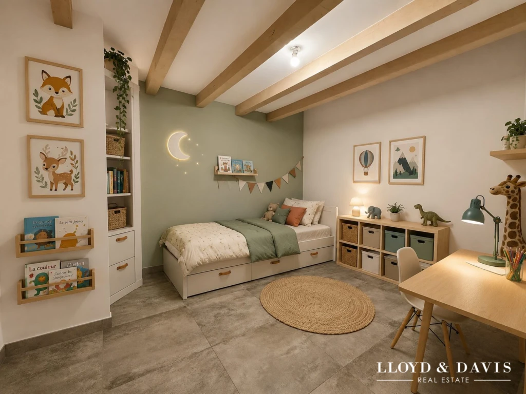 Chambre 3 avec velux