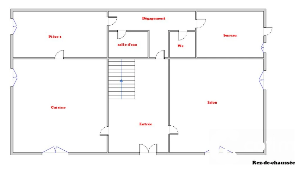 Plan rez-de-chaussée