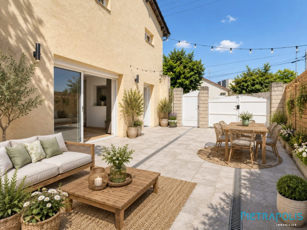 Aménagement virtuel de la terrasse