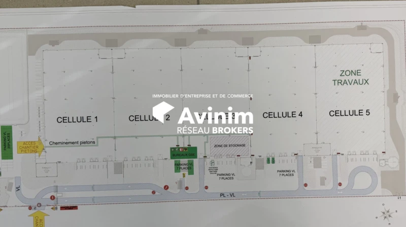 Plan global des 5 cellules