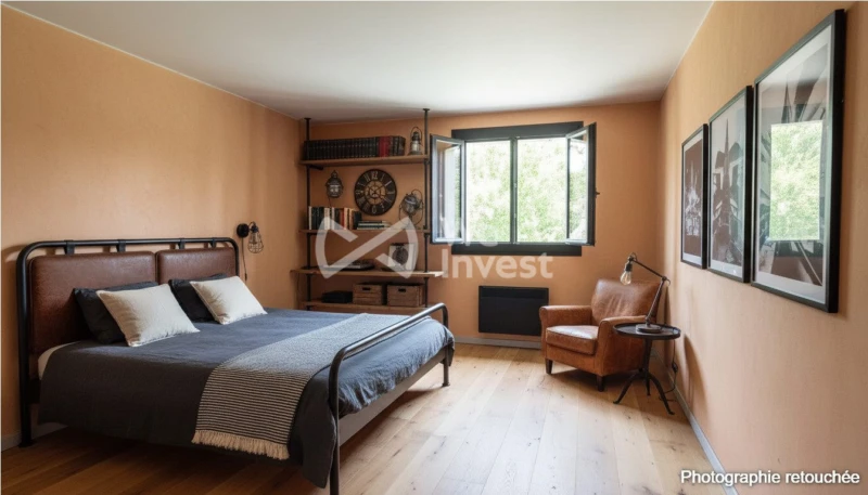 Projection d'un aménagement et rénovation intérieur modifié avec l' IA