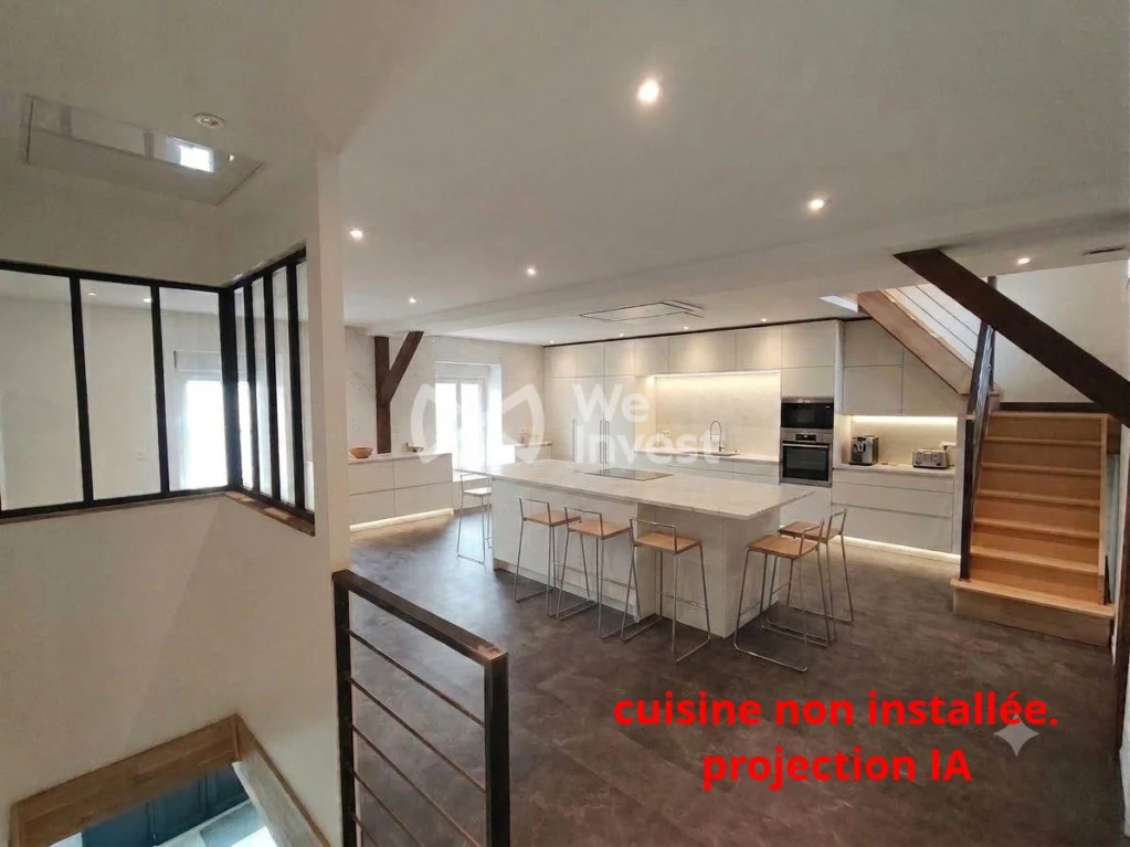 IA utiliser pour projection cuisine. ( la pièce est actuellement vide )