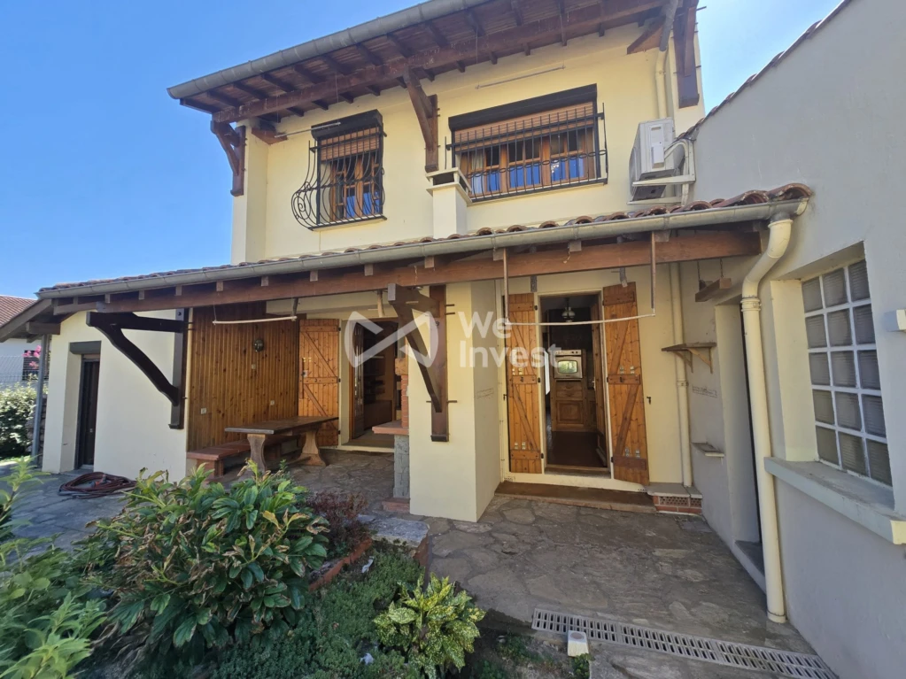 Façade arrière maison coté jardin