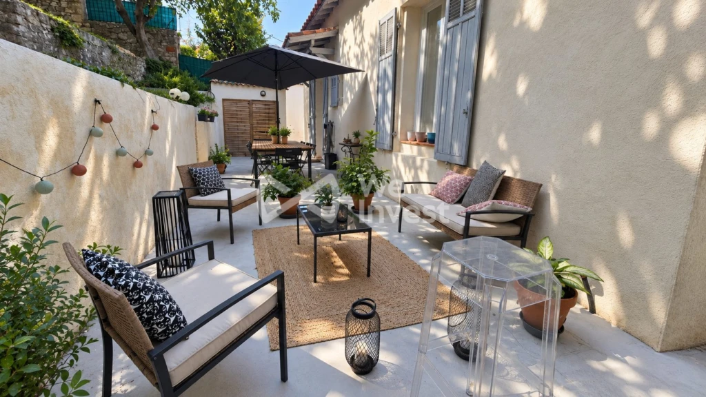 Terrasse côté jardin